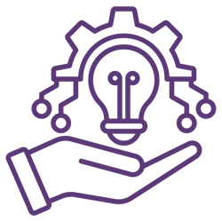 illustration of a hand holding a lightbublb